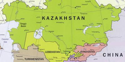 地図tengizカザフスタン