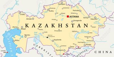 地図のアスタナカザフスタン