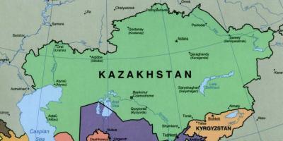 地図のアルマティカザフスタン
