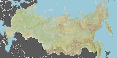 地図のカザフスタンの地理学